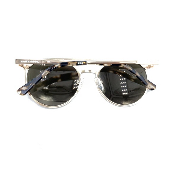 Ramy Brook Rose Gold Metal Round Sunglasses Mirror Gray Lens 52-19 140 Men Women - Picture 11 of 12